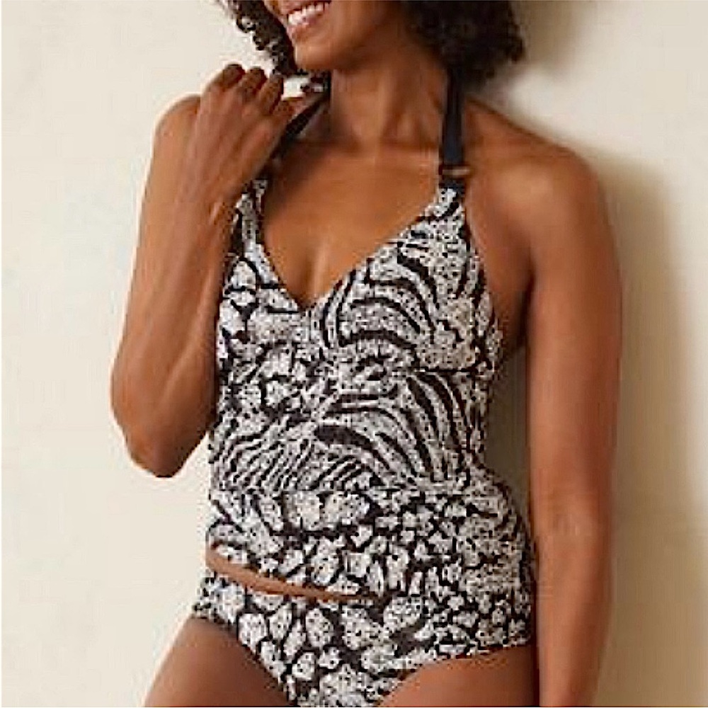 Tommy Bahama Playa Brava Reversible Ring Tankini Top - Picture 2 of 16